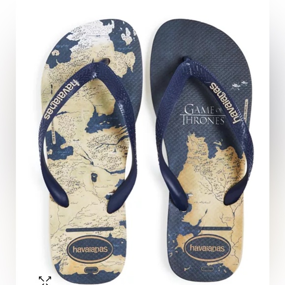 Havaianas Men's Top Game of Thrones Flip Flop sz 11/12 Summer Vacation B… - Picture 1 of 8